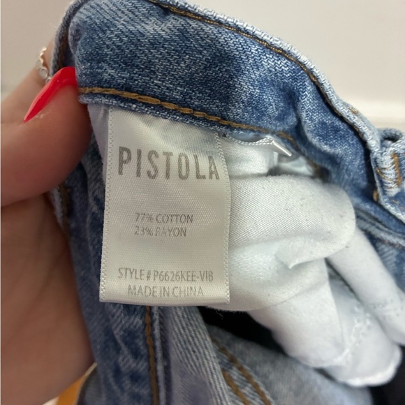 Pistola Light Blue Distressed Denim Jeans Size 26 - Picture 4 of 6